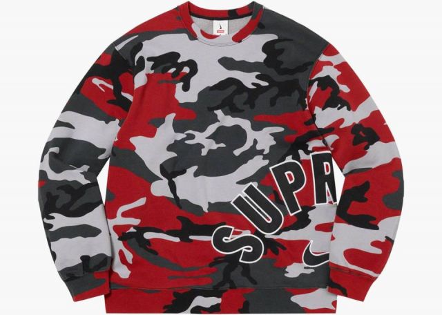 Supreme x Nike Arc Crewneck RED CAMO