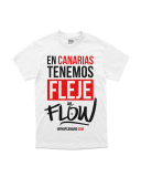Camiseta Fleje de flow Basic BLANCO / NEGRO / ROJO