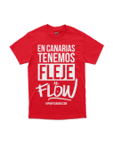 Camiseta Fleje de flow Basic ROJO / BLANCO