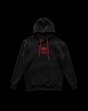 Sudadera Fleje de flow ¨CREW¨ - NEGRO / ROJO