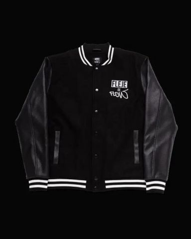Chaqueta Fleje de flow Crew Varsity NEGRO