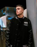 Chaqueta Fleje de flow Crew Varsity NEGRO