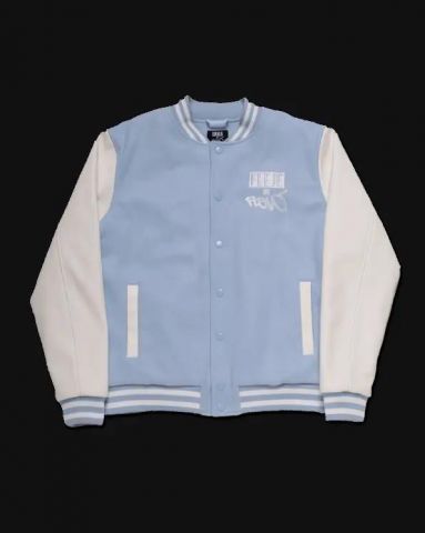 Chaqueta Fleje de flow Crew Varsity AZUL BEBE