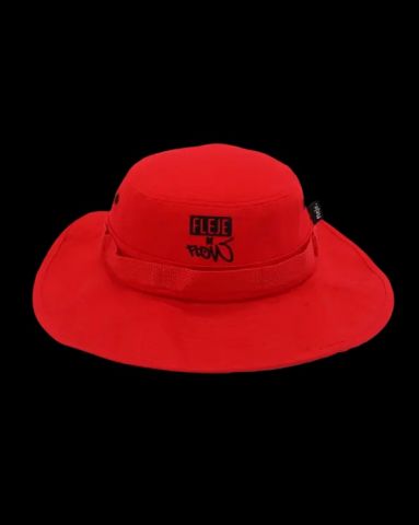 Gorra Fleje de flow Fest Bucket hat ROJO