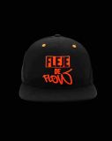 Gorra Fleje de flow Crew Snapback NEGRO