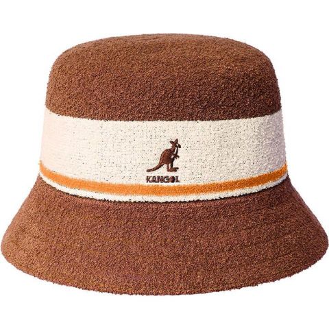 Kangol ® Bermuda Stripe Bucket MAHOGANY