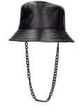 Kangol ® Chain Faux Leather Bucket BLACK