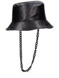 Kangol ® Chain Faux Leather Bucket BLACK