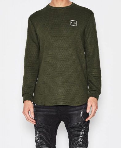 King ® Legacy Quilted Crew Midline OLIVE