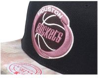 Mitchell & Ness ® Blitzed Black Snapback Rockets