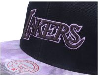 Mitchell & Ness ® Blitzed Black Snapback Lakers