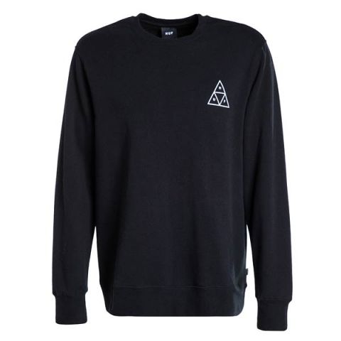 HUF ® Essentials Crewneck BLACK