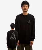 HUF ® Essentials Crewneck BLACK