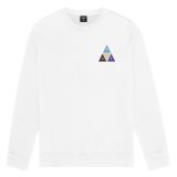 HUF ® Prism Trail Crewneck WHITE