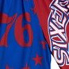 M&N Big Face 5.0 Fashion Shorts Philadelphia 76ers
