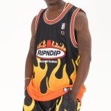Ripndip Welcome To Heck Basketball Jersey BLACK