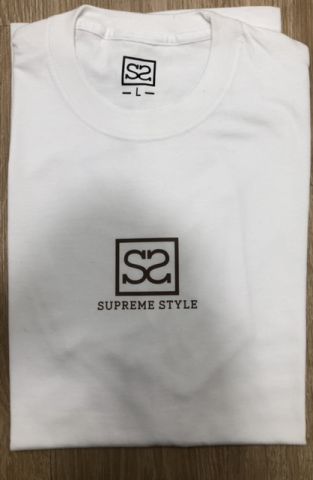 Supreme Style Basic Logo 1.0 Tee WHITE/CHOC