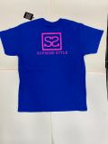 Supreme Style Basic Logo 1.1 Tee ROYAL/MAGENTA