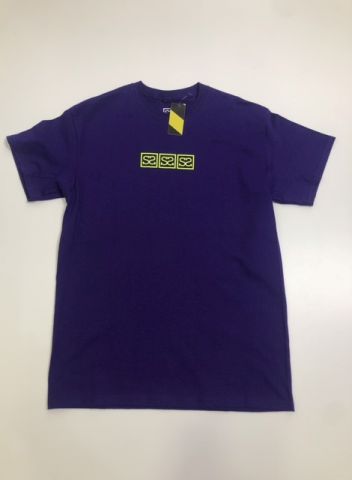 Supreme Style Box Logo Tee PURPLE/LIME