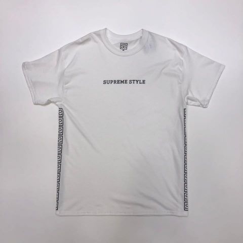 Supreme Style Banda Tee WHITE/BLACK