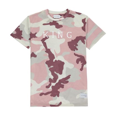 King ® Aldgate Camo Tee BLUSH CAMO