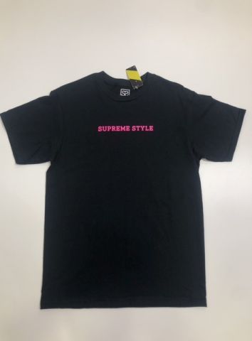 Supreme Style Script Tee BLACK/PINK