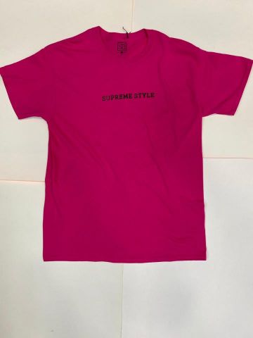 Supreme Style Script Tee PINK/BLACK