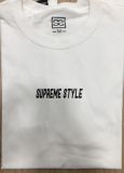 Supreme Style Script Chris Tee WHITE/BLACK