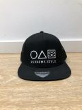 Supreme Style Choco Trucker Snapback BLACK/WHITE