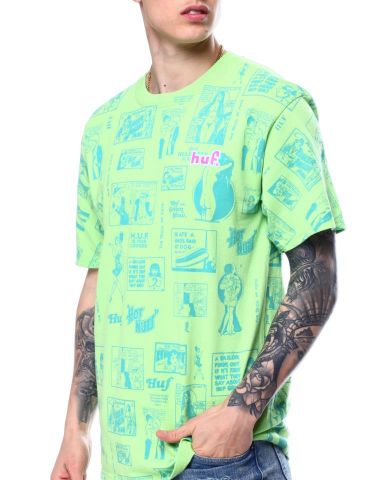 HUF ® Tijuana Memories Tee HOT LIME