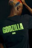 Huf VS Godzilla Bar Logo Tee BLACK