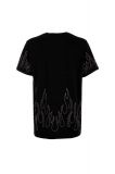  Butnot ® Flames Strass Tee BLACK
