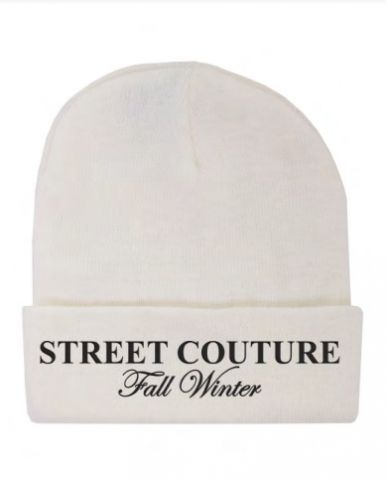 Butnot Street Couture Beanie WHITE
