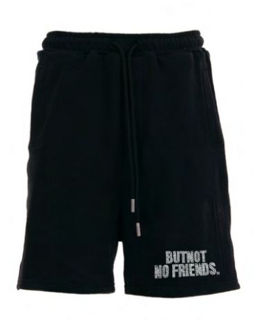 Butnot Strass No Friends Shorts BLACK