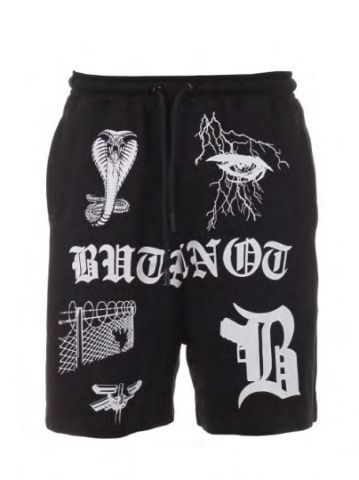 Butnot Multistampa B Chicana Shorts BLACK