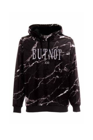 Butnot ® Marmorizzata Hoody BLACK